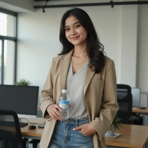 botol aqua viral tiktok