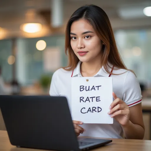 cara buat rate card